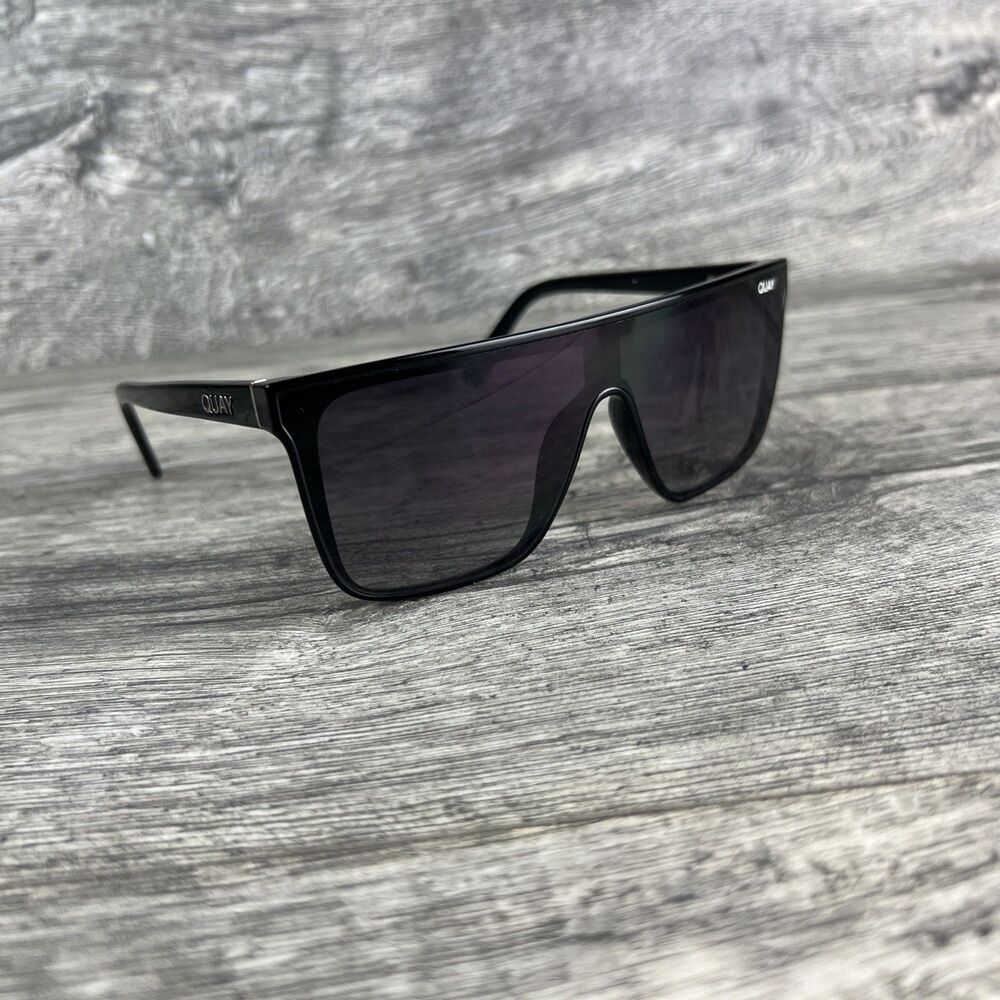QUAY sunglasses Nightfall Black Shield Lenses UV Unisex